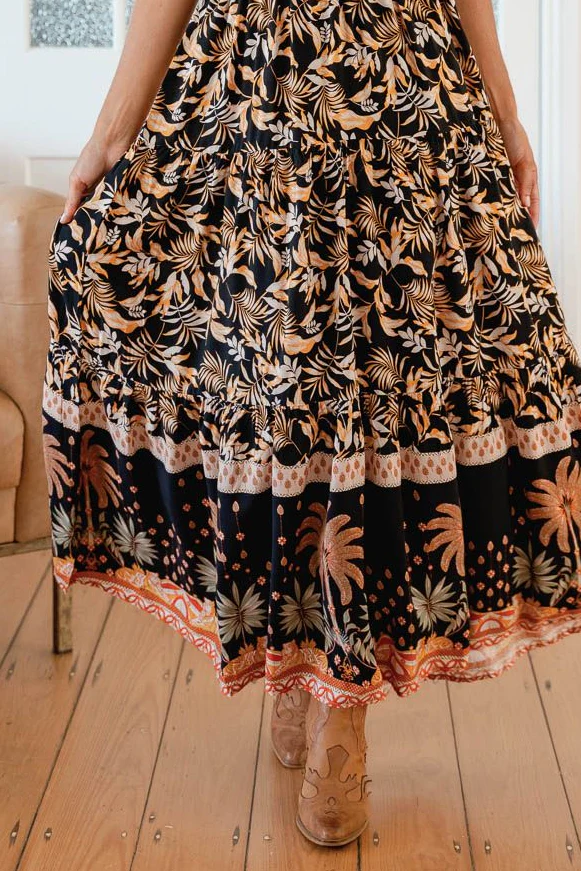 Jaase Bambi Maxi Dress with Adjustable Strap Shirred Back - Jardin - Image 7