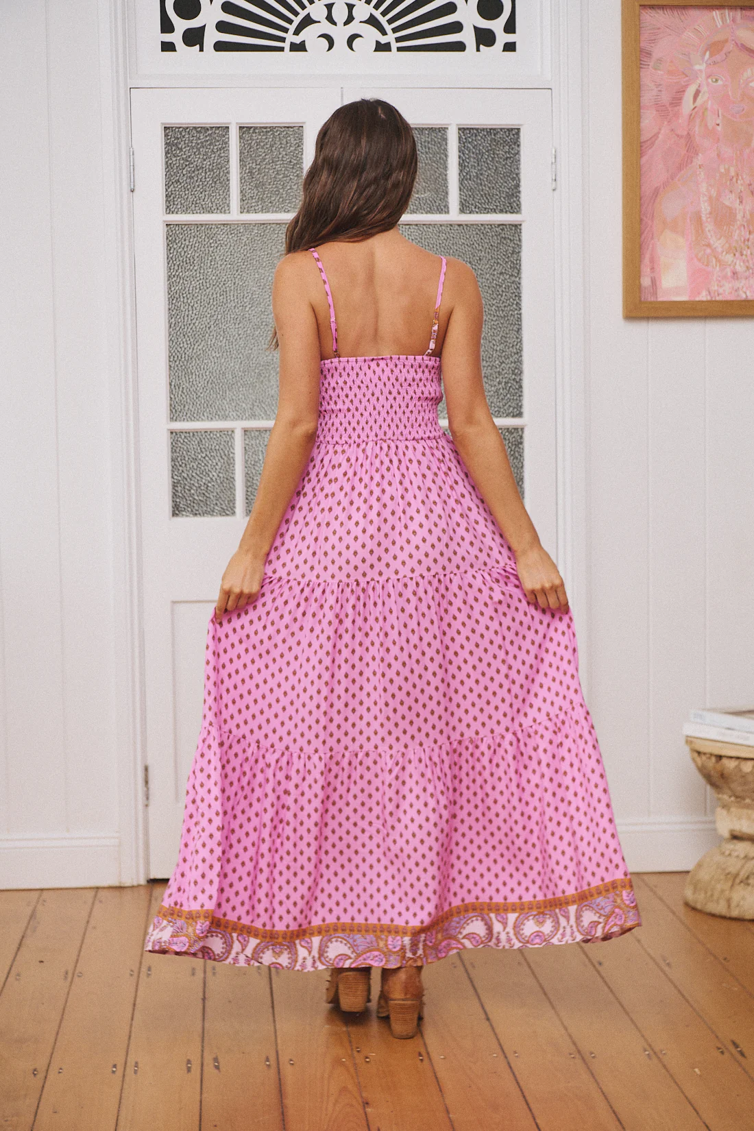 Jaase Bambi Maxi Dress with Adjustable Strap Shirred Back - Venus - Image 11