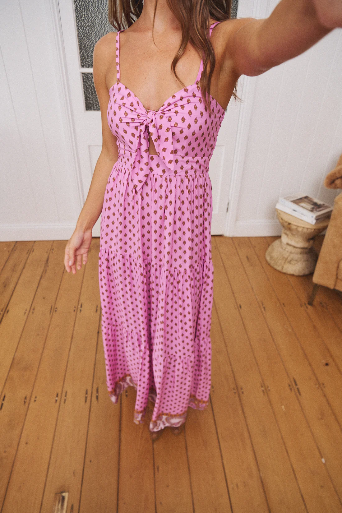 Jaase Bambi Maxi Dress with Adjustable Strap Shirred Back - Venus - Image 8